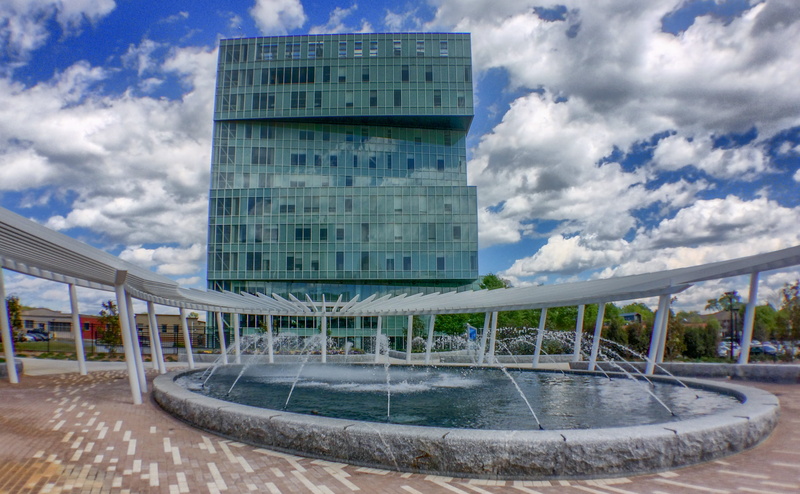 swimming pool, north carolina, college, business, charlotte, cloud - sky, 2K, modern, skyscraper, center city, unc, water, glass - material, building exterior