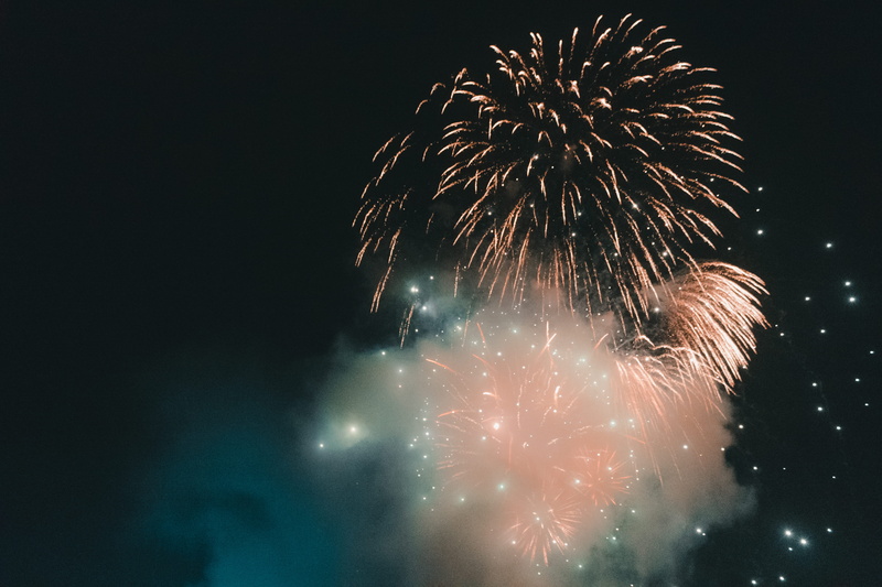 5K, blurred motion, smoke - physical structure, new year, explosive, vietnam, arts culture and entertainment, exploding, glowing, illuminated, long exposure