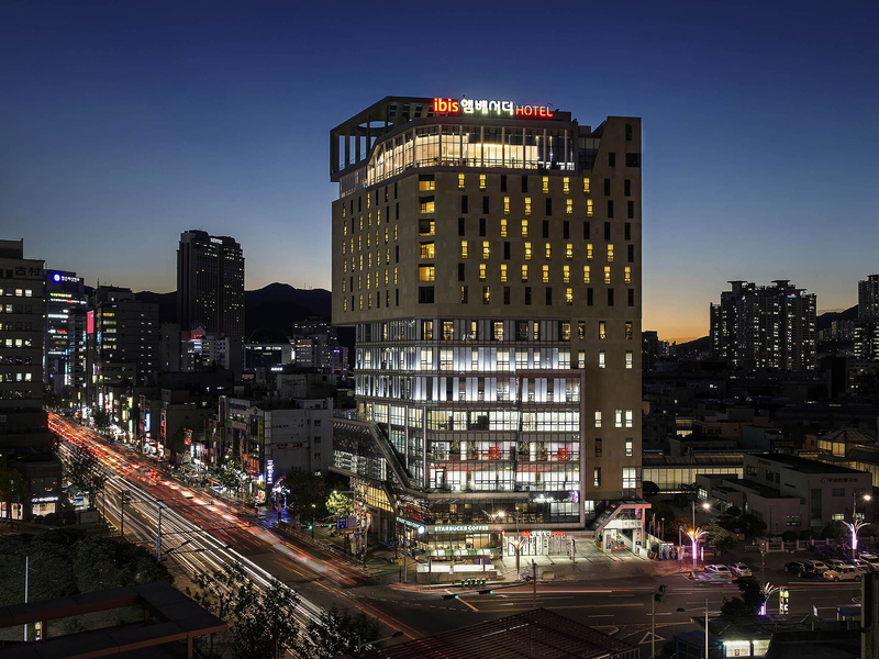 busan, no people, nature, night, office building exterior, financial district, office, 1080P, outdoors, built structure, illuminated, architecture, city