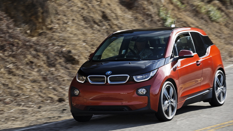 passing, red, hybrid, BMW i3, black, carbon, door, REx, 4K, MCV, city car, hatchback, road, Project I, BMW