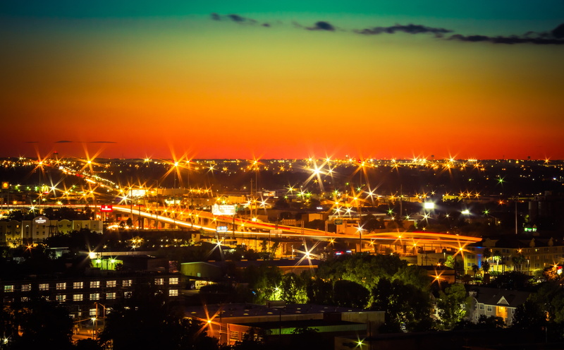 black, san, light, Traffic, 5K, antonio, building, sanantonio, no people, built structure, glowing, building exterior, orange color, illuminated, Texas