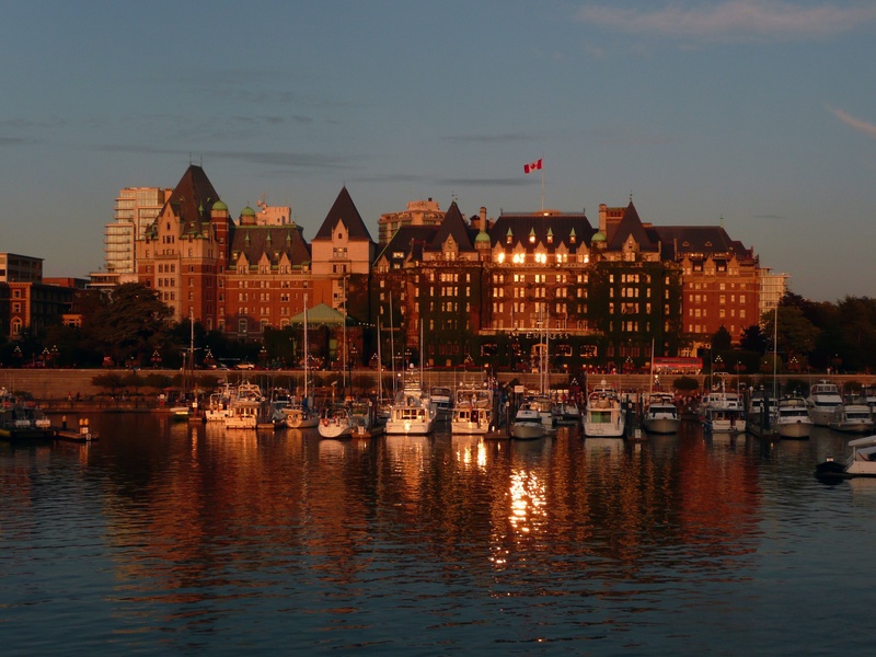 illuminated, city, sky, sailboat, nature, reflection, buildings, transportation, mode of transportation, passenger craft, high, dusk, canada, flag, marina