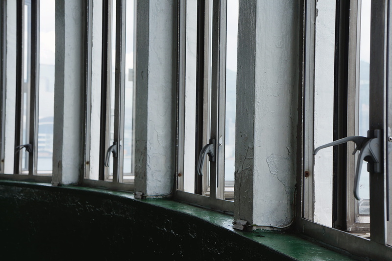 china, metal, star ferry pier, built structure, close-up, wall, indoors, day, nature, curtain, no people, gritty, side by side, wall - building feature