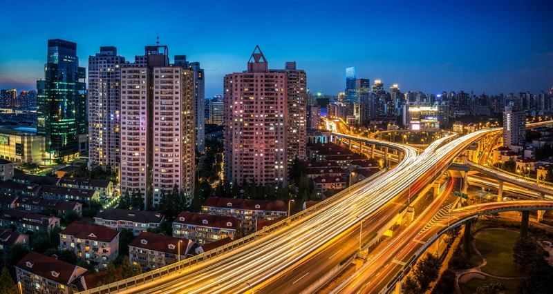 skyscrapers, bridges, architecture, highways, buildings, china, cityscapes, skylines, asia, night, 1080P, citylifes, shanghai, asian, chine, cities, light