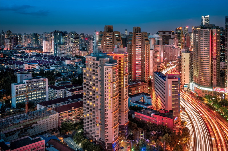 cityscapes, asian, highways, skyscrapers, citylifes, light, china, asia, bridges, buildings, skylines, 720P, shanghai, architecture, asians, chine, cities
