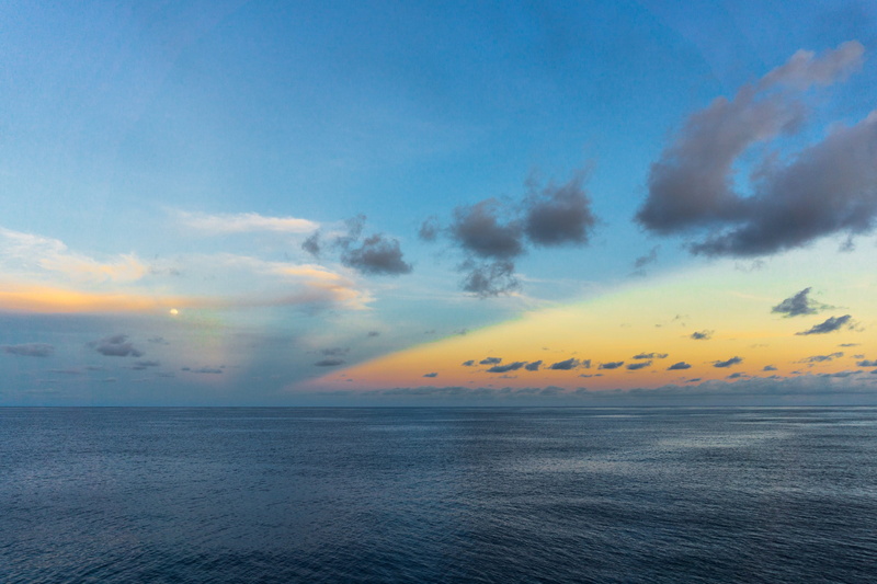 sea, 2K, tranquility, canon, makeday, lonely planet, blue, tranquil scene, sunrise, colorful, sunset, seascape, horizon, adventure, scenics - nature, travel