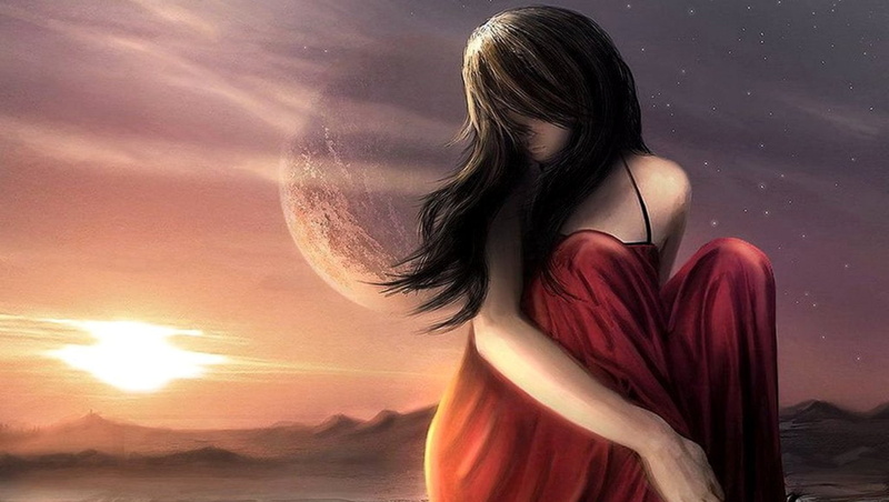 human hair, one person, Women, young adult, long hair, Alone, nature, wind, land, Sad, fashion, beauty in nature, Stars, Lonely, Artistic, beauty, beautiful woman