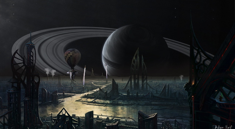 stage - performance space, metal, night, industry, shuttle, universe, mode of transportation, transportation, gray, foggy, planet, 1080P, water, river