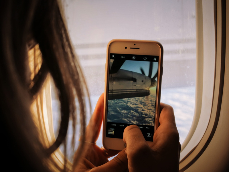 sunset, dusk, glass - material, taking, explore, technology, toronto, jet, finger, journey, travel, adventure, vehicle interior, 4K, human hand, selective focus