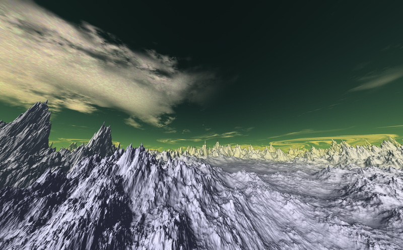 environment, panoramic, abandoned, motion, lonely, tranquility, 2K, snow covered, extreme weather, mountain, long exposure, cloud - sky, snow, alien, sky