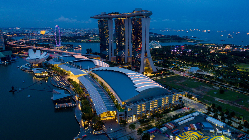 illuminated, sky, night, blue hour, concrete jungle, tourism, nature, amusement park, building exterior, amusement park ride, urban, outdoors, arts culture and entertainment