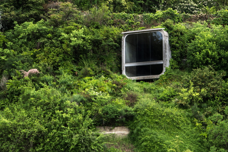 tranquility, foliage, bush, green color, sci-fi, nature, architecture, land, 2K, urban, mountain, gray, city, tunnel, tree, tranquil scene, transportation