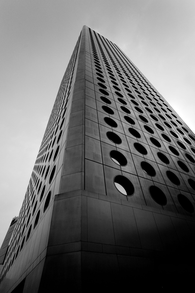 skyscraper, hong kong, tower, concrete, office, financial district, low angle view, tall - high, sky, city, asia, modern, tall building, built structure