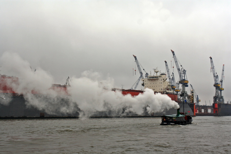 dock, mode of transportation, steamboat, burchardkai, historical barge, colourless, fuel and power generation, cloud - sky, blohm and voss, no people, nostalgia