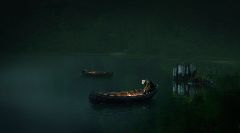 Old man, Alone, Boats, 4K, 2K