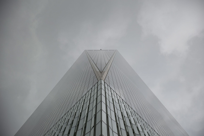 nature, grey, apartment, exterior, skyscraper, directly below, day, mirror, built structure, tall - high, no people, 2K, modern, dusk, shape, gray, architecture