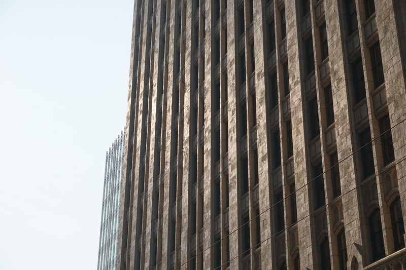 facade, hard, buidling, office building exterior, window, san francisco, architecture, financial, close-up, nature, no people, low angle view, modern, clear sky