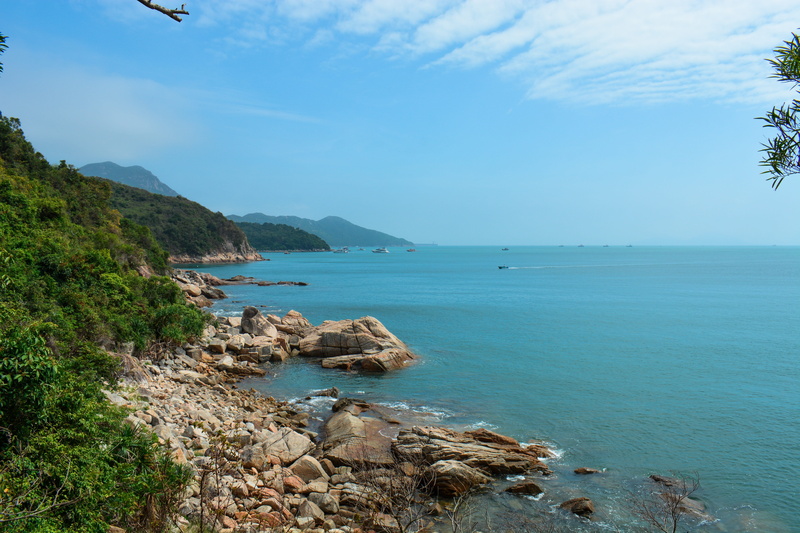 beach hongkong, outdoors, lamma, no people, plant, tranquil scene, travel, non-urban scene, 5K, rocky coastline, land, sea, rock, solid, beach, beauty in nature