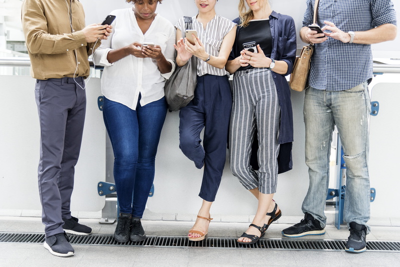 group, males, communication, media, man, colleague, business, data, connection, connecting, global, 4K, people, low section, standing, ethnicity, friends