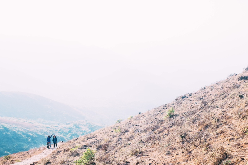 nature, chikkamagaluru, mountain, activity, men, tiny people, real people, lifestyles, two people, scenics - nature, people, adventure, sky, day, tranquility
