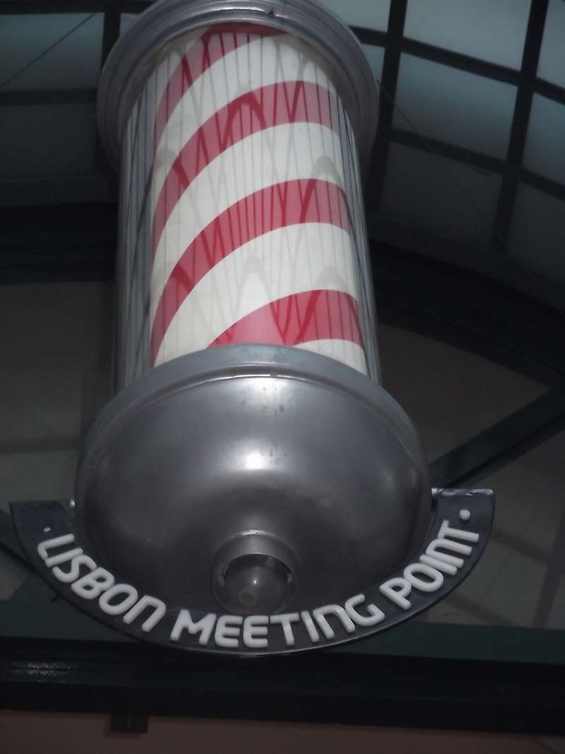 flag, no people, white color, focus on foreground, meeting, low angle view, metal, striped, patriotism, indoors, Lisbon, shape, day, communication, red