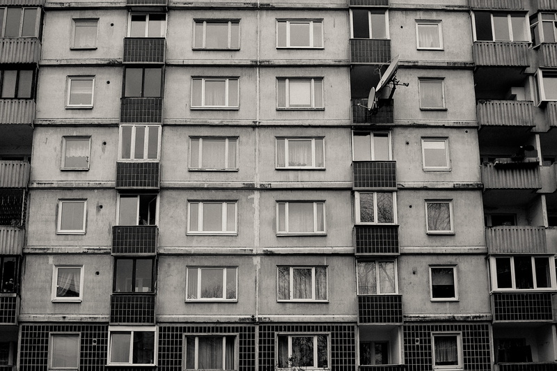 Depressive, backgrounds, window, side by side, air conditioner, in a row, pattern, no people, 4K, house, residential district, block, residential building