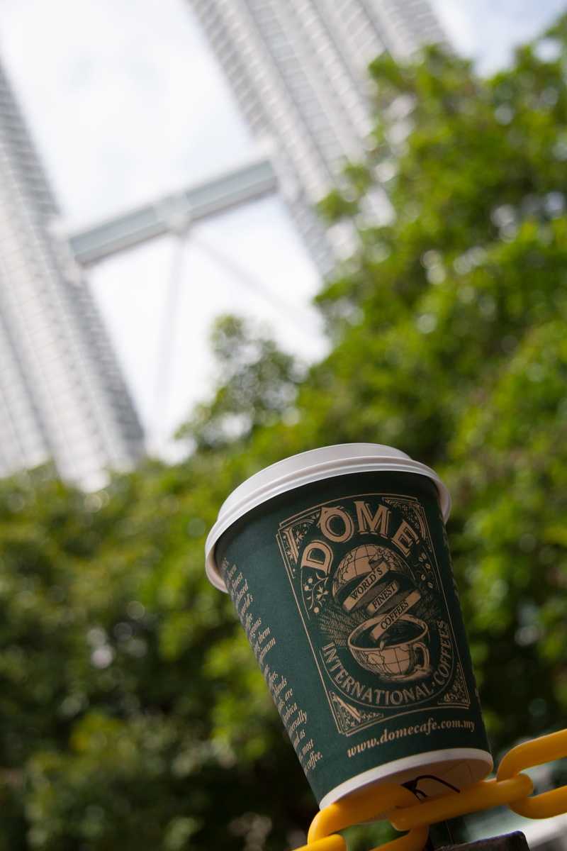 plant, outdoors, photoholgic, human body part, kl, text, architecture, petronas twin tower, built structure, 2K, lifestyles, tree, asia, close-up, one person