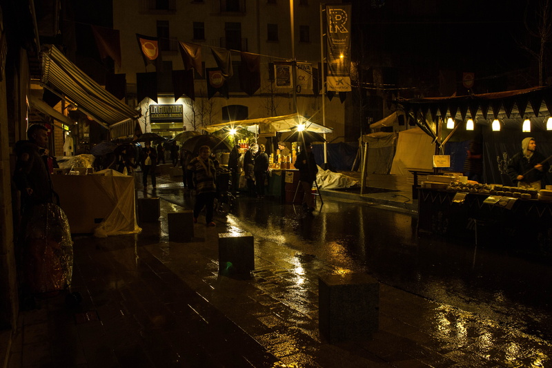 Time, lighting equipment, reflection, city life, drops of rain, women, outdoors, city, market stall, street market, rain, illuminated, storm, real people