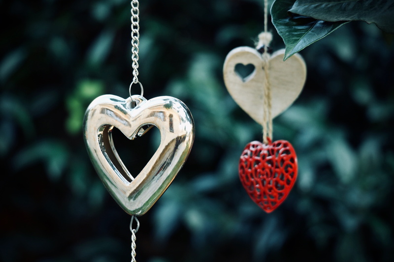 love, serenity, food and drink, outdoors, heart, feeling, heart shape, hanging, no people, fruit, valentines day - holiday, lightness, together, lovers