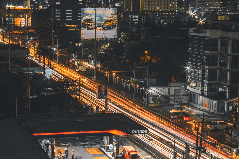 motion, time lapse, pavement, 5K, time, evening, downtown, cityscape, office building exterior, long exposure, high angle view, architecture, modern, vehicles