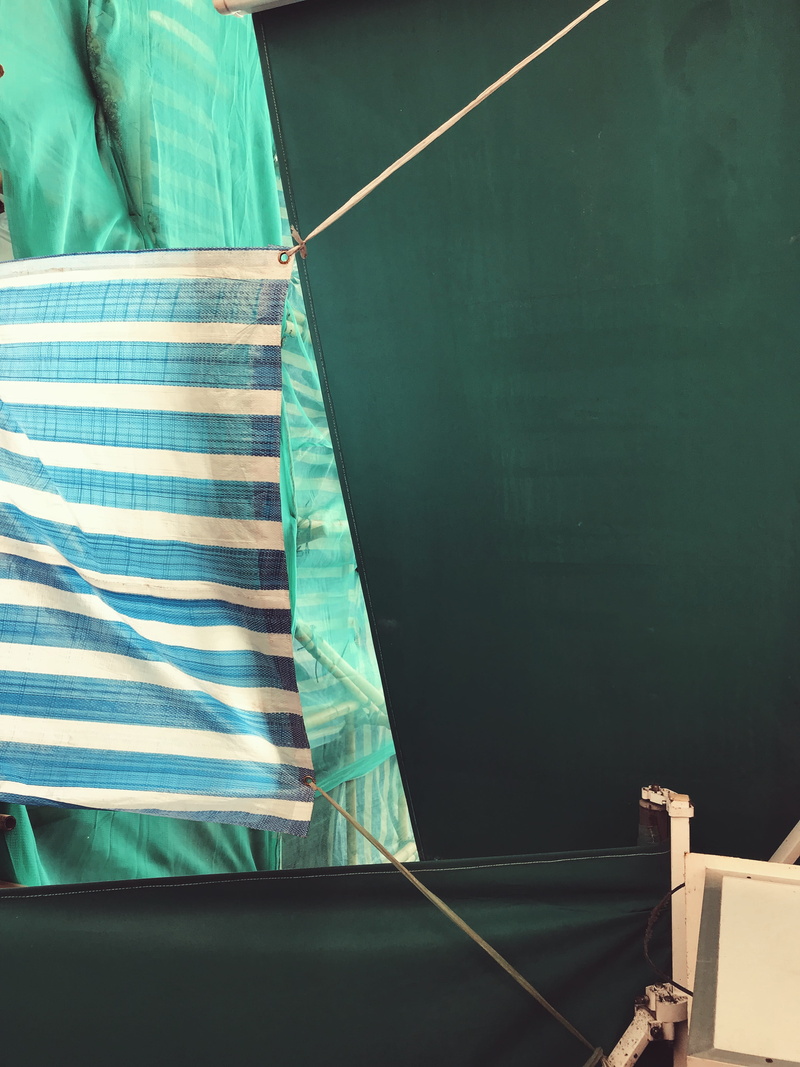 nature, striped, sham shui po, 4K, no people, textile, bed, shelter, rope, nautical vessel, clothing, absence, day, midsection, indoors, wall - building feature