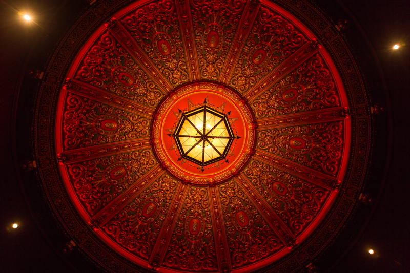 ornate, architecture, no people, concentric, religion, ceiling, shape, illuminated, design, art and craft, pattern, low angle view, circle, directly below