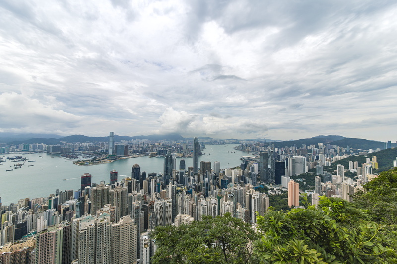 nature, sea, near, crowd, aerial, 5K, high angle view, landmark, tall - high, city, hongkong, modern, skyscraper, landscape, skyscrapers, office building exterior