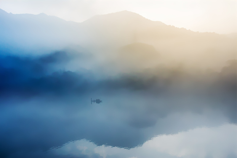 aerospace industry, nature, air vehicle, low angle view, scenics - nature, sky, flying, shui, blue, mountain range, plane, silhouette, 4K, no people, beauty in nature