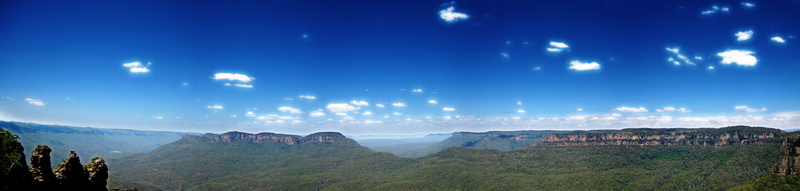 sky, Blue Mountains, aerial photo, creative-commons, 5K, aerial, hills, landscape, blue sky, scenics, nature, mountains, hugin, blue, photo, green mountains