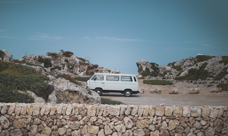 wanderlust, adventure, stonework, tourism, rock - Object, mountain, warm, vacations, travel, europe, rock, sea, car, hill, 4K, vintage, white, summer