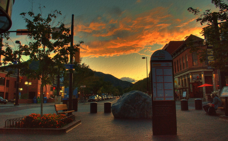 architecture, nature, place of worship, West, building exterior, sky, religion, dusk, 4K, telephone, United States, cloud - sky, outdoors, mall, Boulder