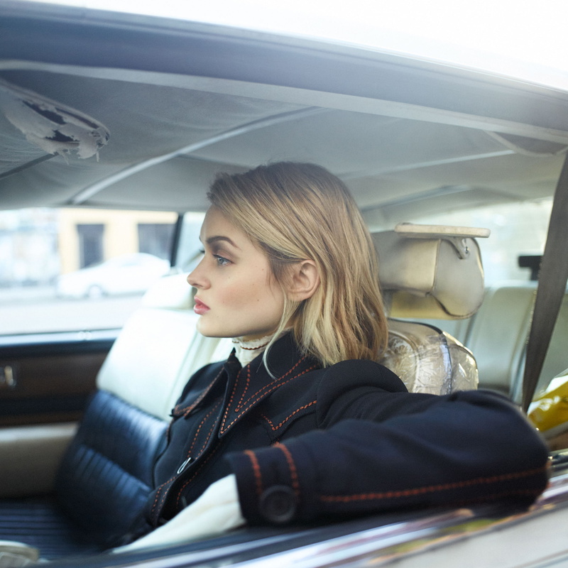 on the move, women, vehicle interior, beautiful woman, journey, mode of transportation, portrait, contemplation, Bella Heathcote, hairstyle, headshot, hair