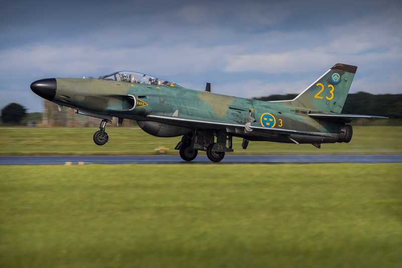 Swedish air force, Landing, Saab 32 Lansen, 4K, WFP, Attack, You CAN, Chassis, Fighter