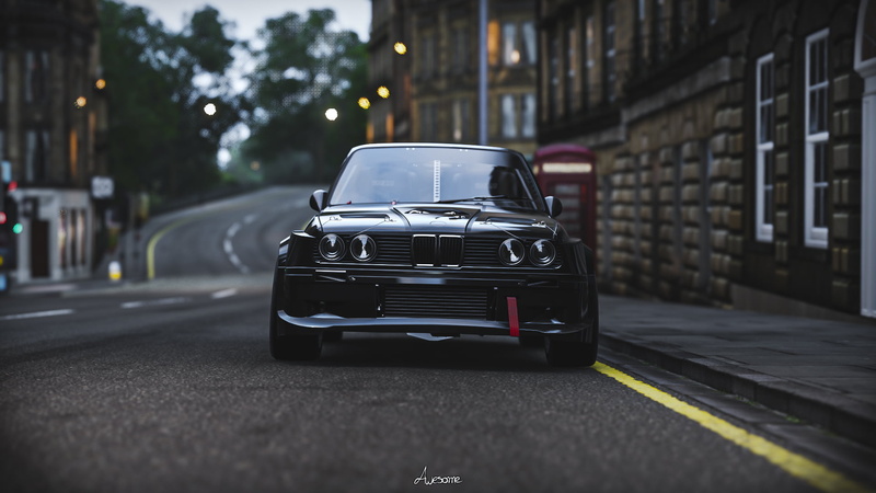 drift cars, Forza Horizon 4, 1080P, video games, Bmw  325i, BMW, formula drift, car, vehicle, Forza