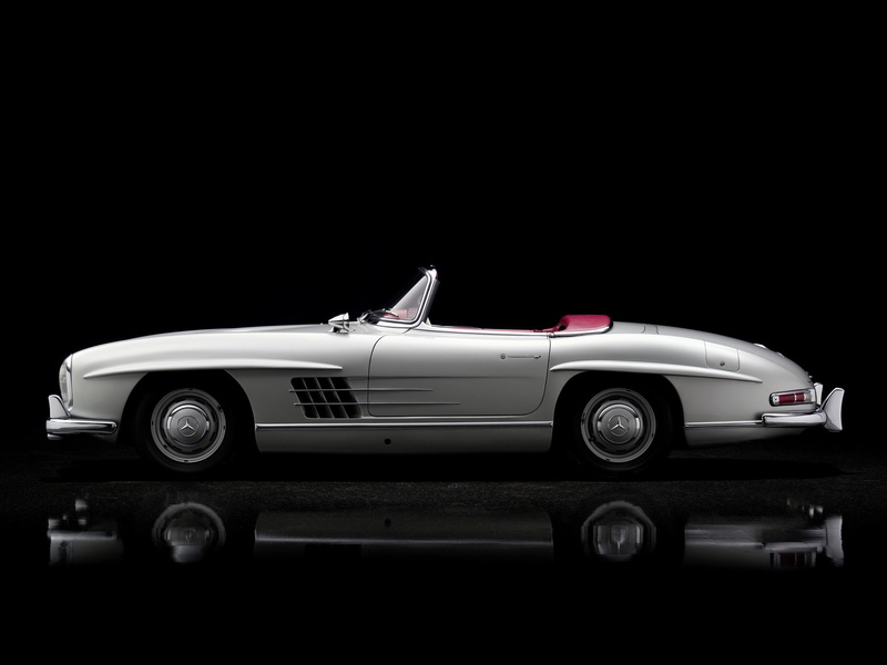 1080P, 1957, retro, 300sl, r198, benz, mercedes
