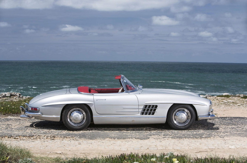benz, classic, mercedes, 300sl, roadster, 1958, cars, 1080P