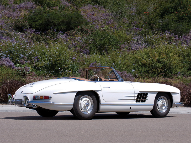 1957, 1080P, 300sl, mercedes, r198, retro, benz