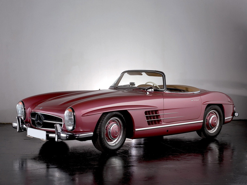 r198, 300sl, 720P, benz, retro, mercedes, 1957