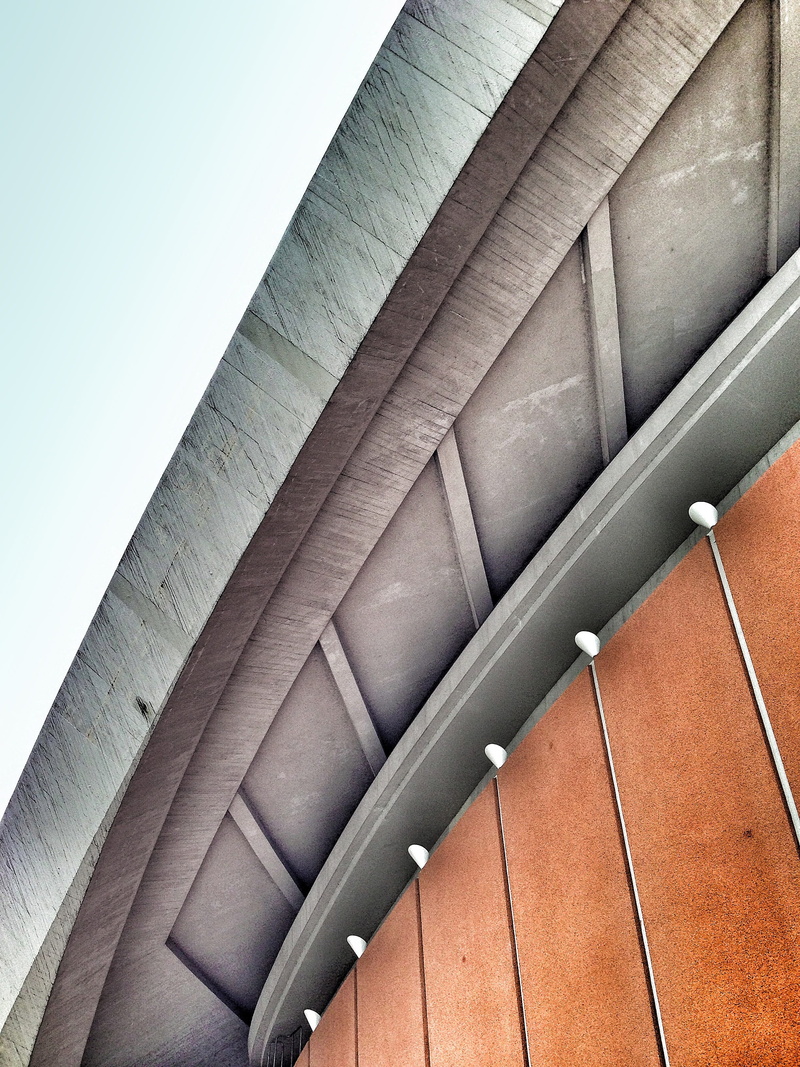 architecture, haus der kulturen der welt, roof, pipe - tube, house of world cultures, metal, nature, wall - building feature, 2K, germany, building exterior