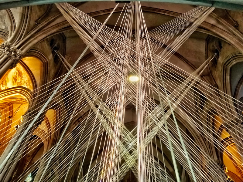 ornate, close-up, church, french, night, the past, Religion, Cathedrale, illuminated, place of worship, christian, nature, low angle view, outdoors, pattern