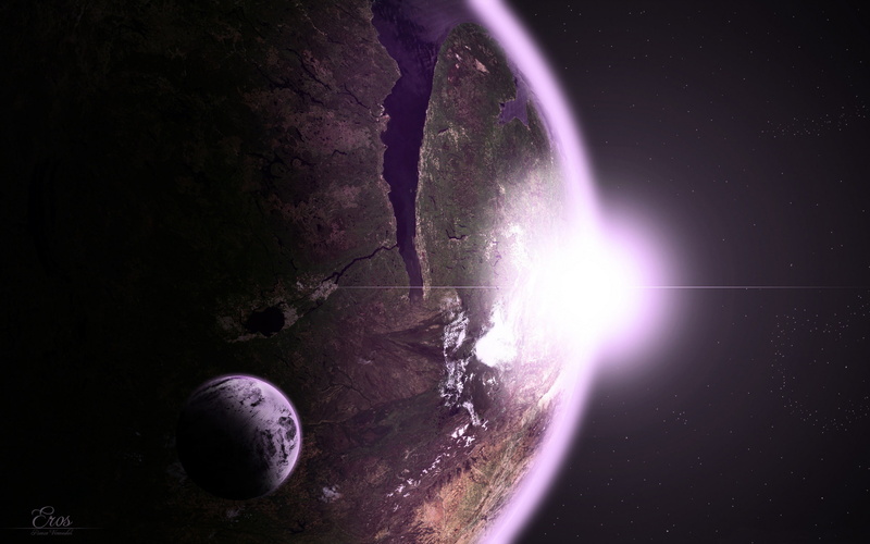 eclipse, star - space, sunrise, no people, planet - space, light - natural phenomenon, universe, space, outdoors, 2K, lens flare, planet earth, sky, spatial