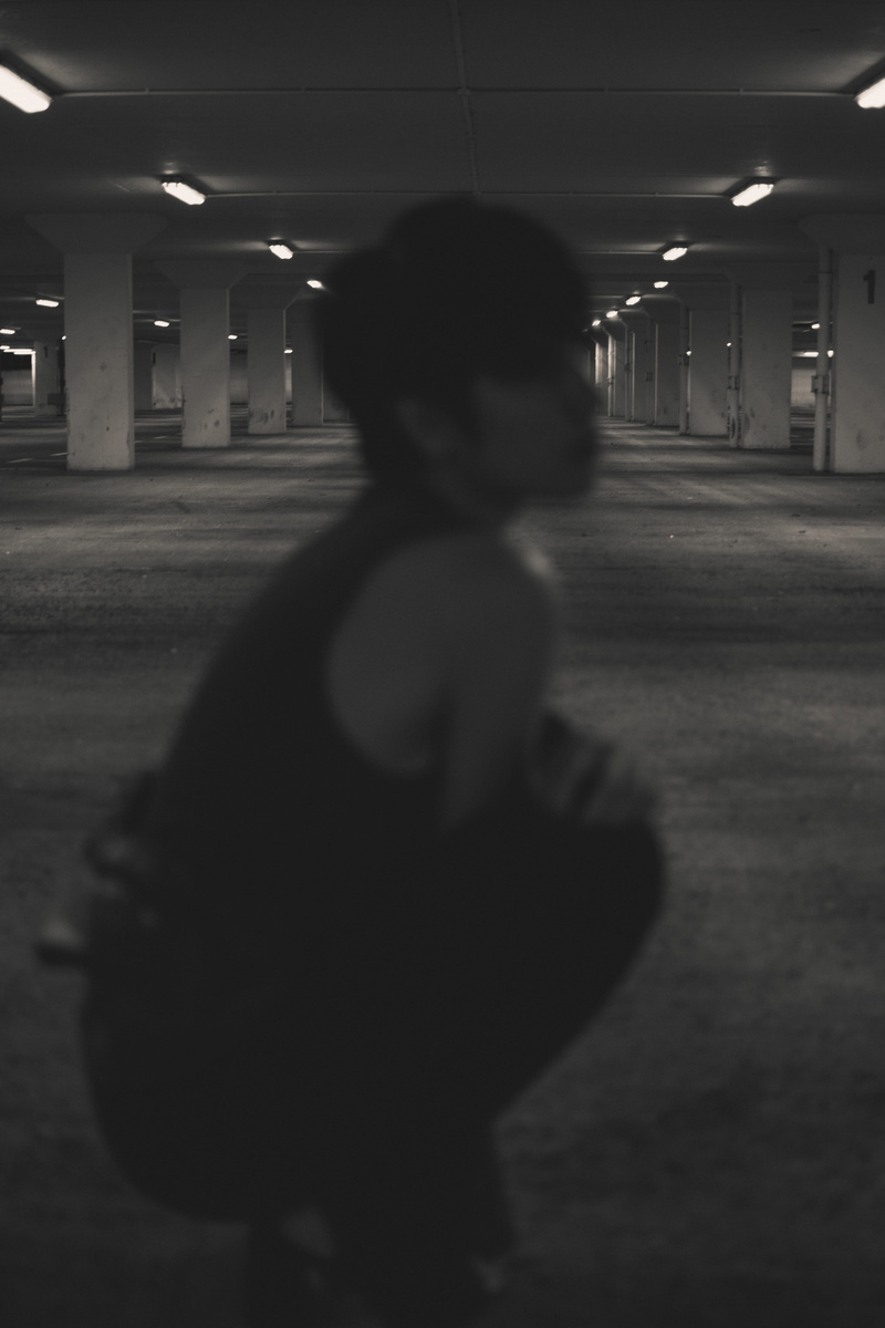 out of focu, females, parking Lot, architecture, light - Natural Phenomenon, parking, woman, inside, underground, men, women, urban, built Structure, dark