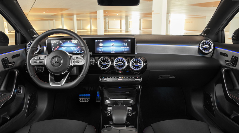 cockpit, 2019 Cars, seat, indoors, motor vehicle, transportation, steering wheel, luxury, 8K, land vehicle, gearshift, vehicle interior, no people, car