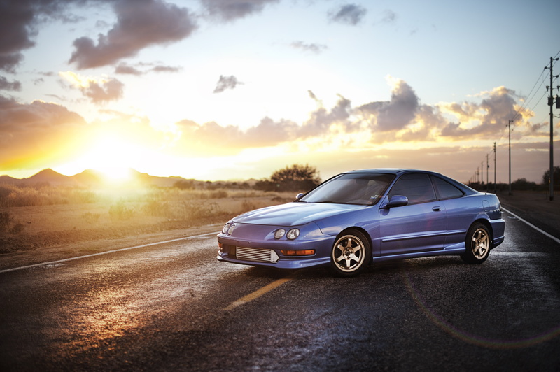 blue, Sedan, Integra, Acura, Honda, the sky, 4K